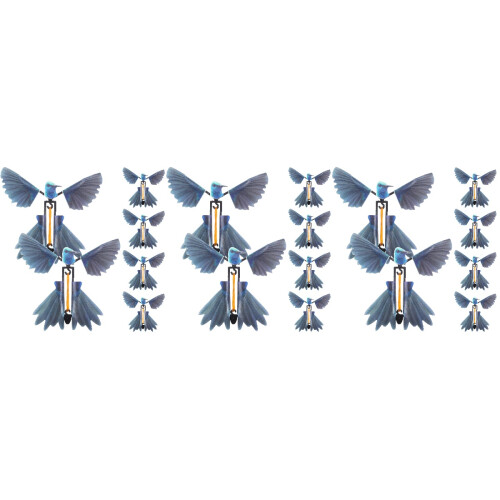 18Stk Fliegende Vögel Aus Kunststoff Partygeschenk 2