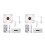 2Sets Weißer CPU Lüfter Doppelseitig Für 4