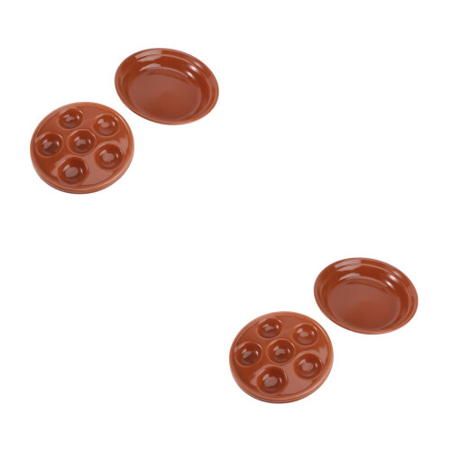 4Stk Keramik Escargot Backform Rot Mit -Fächern 1