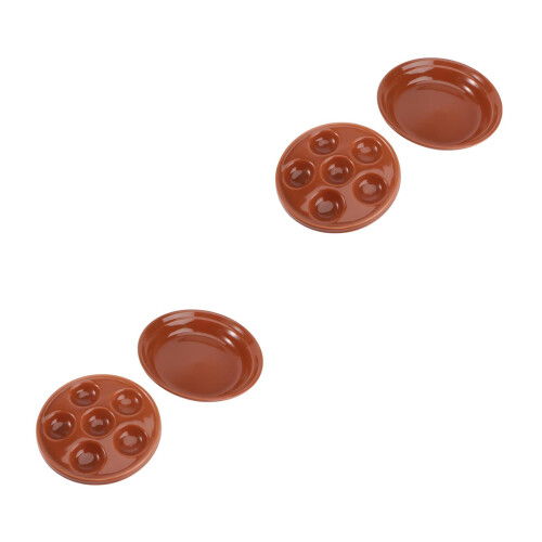4Stk Keramik Escargot Backform Rot Mit -Fächern 2