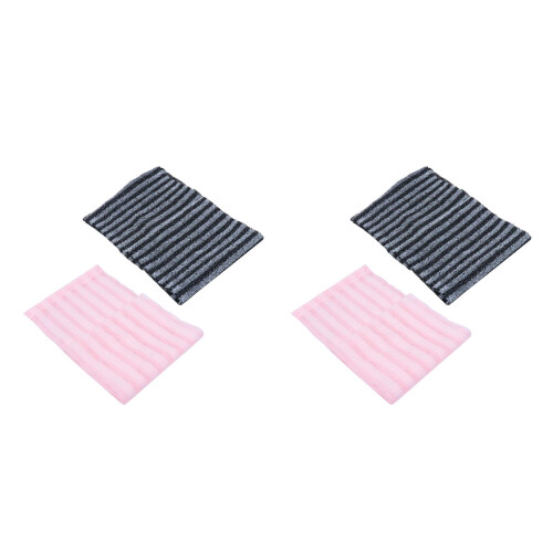 4Stk Exfolierendes Badtuch -Schrubber Strap Mehrfarbig Strap 2