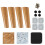 2Sets Holz Möbel Beine Khaki Sofa Schrank Ersatz Möbelbeine 7