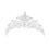2Stk Silberne Queen Tiaras Mit Sicherem Und 1