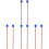 8Stk Robuste Blaue Drum Sticks Für Marimba Und Percussion Instrumente 3