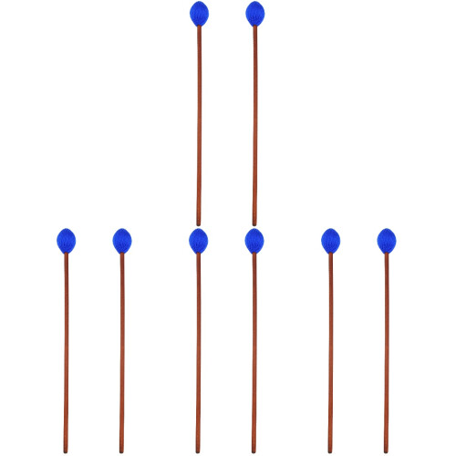 8Stk Robuste Blaue Drum Sticks Für Marimba Und Percussion Instrumente 2