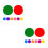 2Sets Rundaufkleber PVC Markierungspunkte Für Kindergarten 4