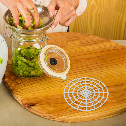 15Stk Weißer Fermentier-Rack Mit Netzdesign Für Gurken Gemüse 2