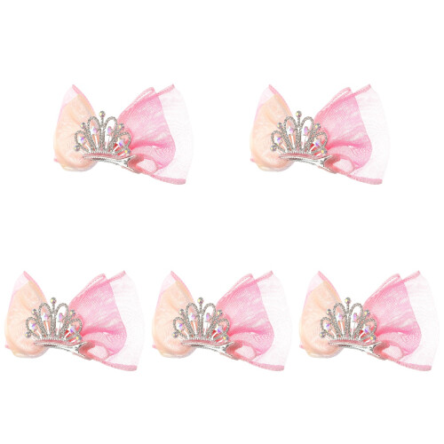 5Stk Krone Haarclips Für Netzstoff 2