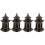 4Stk Metall Figur, , Elegant Für - & Gartendeko 6