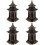 4Stk Metall Figur, , Elegant Für - & Gartendeko 7