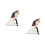 2Stk Cake Topper Farbige Harzfiguren Party 5