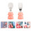 3Sets Kinder Esslernbesteck Kurzgriff Gabel Pink 10