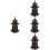 4Stk Metall Figur, , Elegant Für - & Gartendeko 8