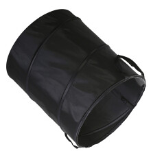 Collapsible Oxford Cloth Trash Can D34 34x40cm Black Portable Waste Bin