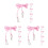 15Stk Nylon Winter Fäustling Clips Pink Kinder Handschuh Halter Sicher 7