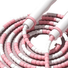 Non-Slip Handle Pink Jump Rope for Kids - Easy Storage & Untangled