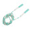 Green Adjustable Segmented Jumping Rope for Kids, Beaded & Flexible 5