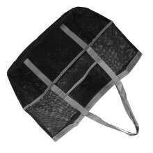 Sac de plage en maille gris durable - Étanche & grande capacité