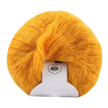 Haakgaren met pluisbestendig mohair, licht en warm garen voor het zelf maken van sjaals en truien, zachte mohair breiwol met een delicate glans.