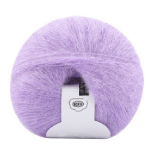 Hand Washable Knitting Thread, Flat to Dry Mohair Yarn for DIY Crochet Garments, Soft Fiber with Tangle-Free Spool, Great for Making Scarves Sweaters