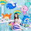 Διακόσμηση για baby shower, θέμα καρχαρία ωκεανού, ανθεκτικό φύλλο αλουμινίου mylar, 4