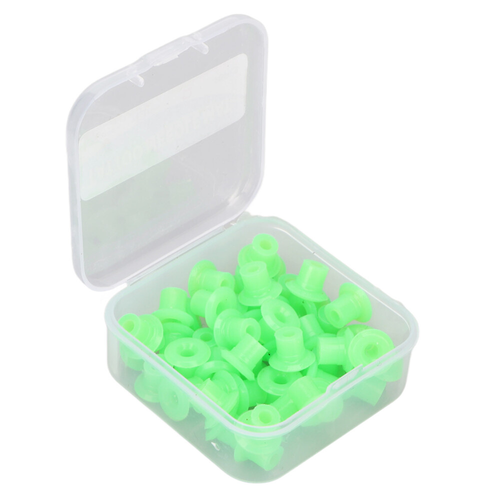 Green 50Pcs Soft Silicone Tattoo Needle Grommets For Vibration Reduction