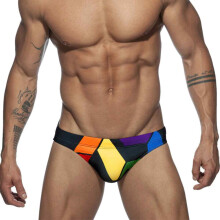 Men's Swim Briefs with Adjustable Drawstring, Quick Dry Stretch Fabric Lightweight and Durable Swimwear, Soft Elastic Fabric Snug Fitting Swimwear for