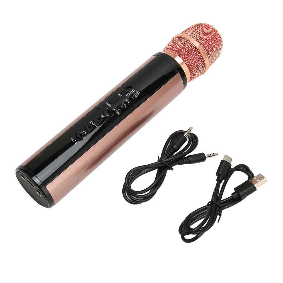Noise Reducing Bluetooth Karaoke Microphone For Smartphones - Pink 8201371135489
