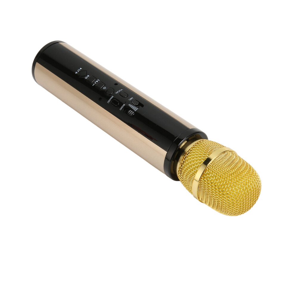 Wireless Karaoke Mic With Noise Reduction, 2000Mah Battery, Gold 7671371135474