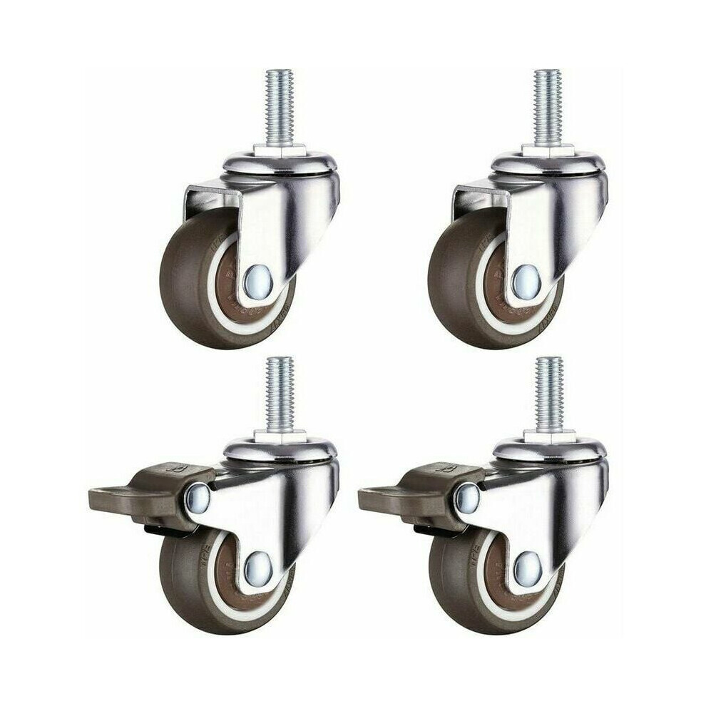 Swivel Caster Wheels For Small Appliances, Furniture Rolling, Mini Casters With Integrated Ball Bearings For Smooth Gliding, Easy Installation, 9448196375976
