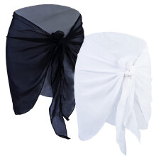 Strandkleid für Damen, Wickelrock aus Chiffon, schnelltrocknend, verstellbare Bänder, Sonnenschutz, leichtes Design, stilvolle Strandbekleidung