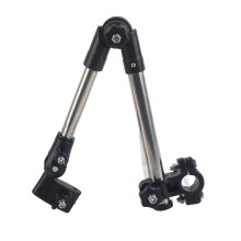Suporte universal para guarda-chuva, com ajuste telescópico de 360 para cadeira de rodas, bicicleta e carrinho de bebê, conector de aço