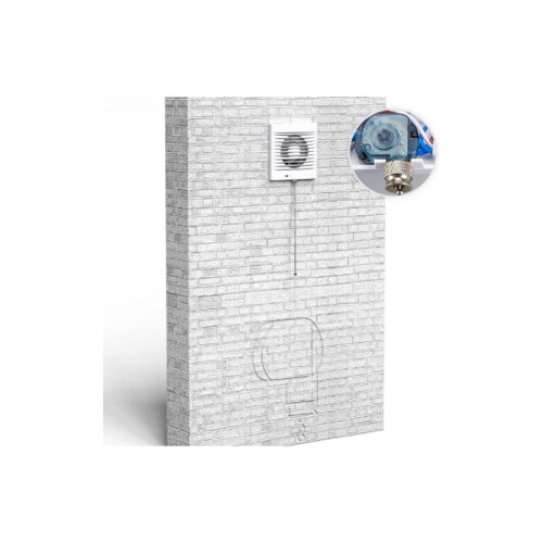 Exhaust Fan, Precision Design Ventilation Extractor with Automatic Anti-backflow Check Valve for Attic, Bathroom, Kitchen 2