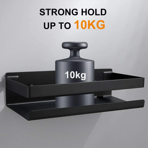 Floating Rectangular Shelf For Kitchen, Wall Mounted Rustproof Stainless Steel Storage Solution With Elegant Design And Heavy Duty Construction 2