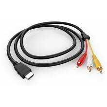 Prenosný a flexibilný dizajn kábla HDMI na RCA, prenos signálu, Plug and Play, video s vysokým rozlíšením, funkcia kódovania a dekódovania