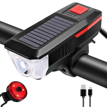 Tacar Soilse Rothar Gréine In-athluchtaithe Ilfheidhmeach, Lampa Tosaigh Rothar Uiscedhíonach Dearadh Cuasach Ard-Bhíoma Ultra-Gile, Fad Lámhach