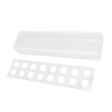 Klare Acryl- rechteckige Vase mit 16 Löchern – Klassischer Mittelpunkt für Hochzeit & Zuhause