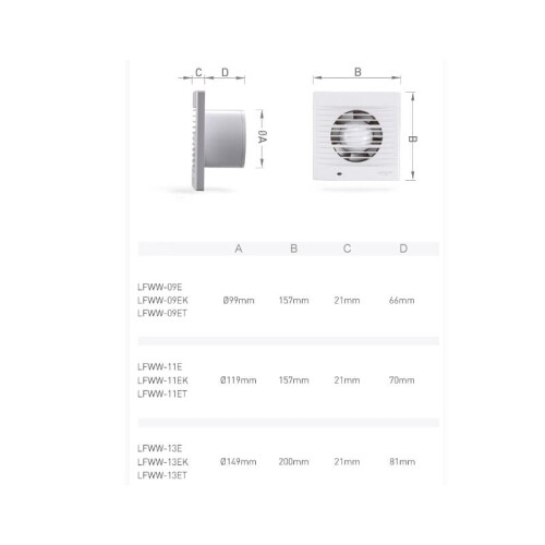 Exhaust Fan, Precision Design Ventilation Extractor with Automatic Anti-backflow Check Valve for Attic, Bathroom, Kitchen 1