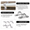Pipe Fixing Solution, Corrosion Resistant U Bracket Clamp for Secure Support, Stainless Steel Rigid Pipe Strap with Two Hole Strap Design, Heavy Duty 4