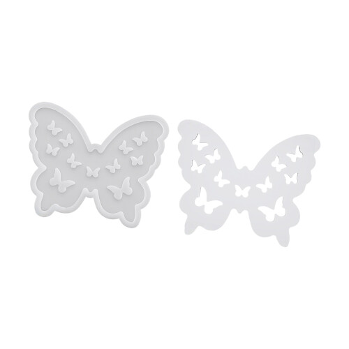 Butterfly Patterned Silicone Mold Crafting Decorative Plaster-1