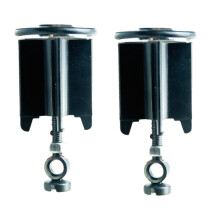 2Pcs Height Adjustable Sink Drain Stoppers Universals-Black