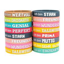 Sustainable Silicone Bracelets-12 packs of German i