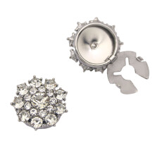 Stylish Multicolor Glass Cufflinks With Alloy Base For-White K
