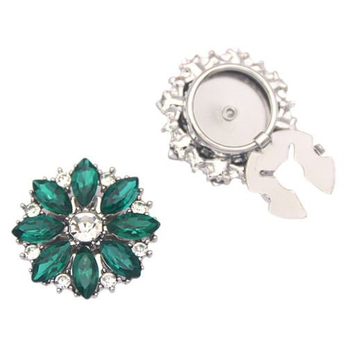 Scratch Resistant 25mm Glass Cufflinks Perfect For-Green