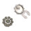 Stylish Multicolor Glass Cufflinks With Alloy Base For-Gray 1