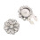 Scratch Resistant 25mm Glass Cufflinks Perfect For-White K 1