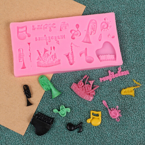 Creative Music Note Silicone Baking Tool For Desserts Candies 1