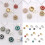 Stylish Multicolor Glass Cufflinks With Alloy Base For-Gray 2