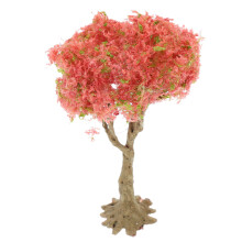 2Stk Mini Gartenbäume Modell Landschaftsbau Plastik Draht Mehrfarbig