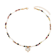 Lightweight Glass Crystal Adjustable Necklace For Girls Party